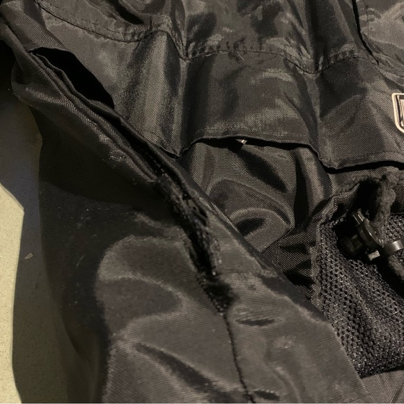 Vintage Ocean Pacific Anorak Windbreaker Jacket Large Black Logo Nylon - Picture 8 of 13